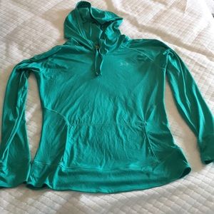 Under armor green hoodie